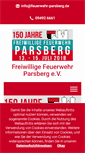Mobile Screenshot of feuerwehr-parsberg.de