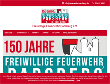 Tablet Screenshot of feuerwehr-parsberg.de